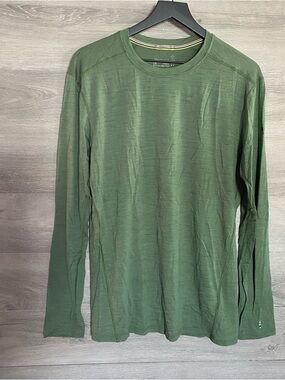 Smartwool Mens Merino Long Sleeve Green L